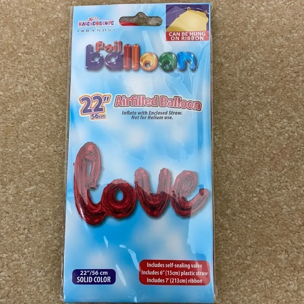 Love Balloons - Air fill (not helium) 5 pack!
